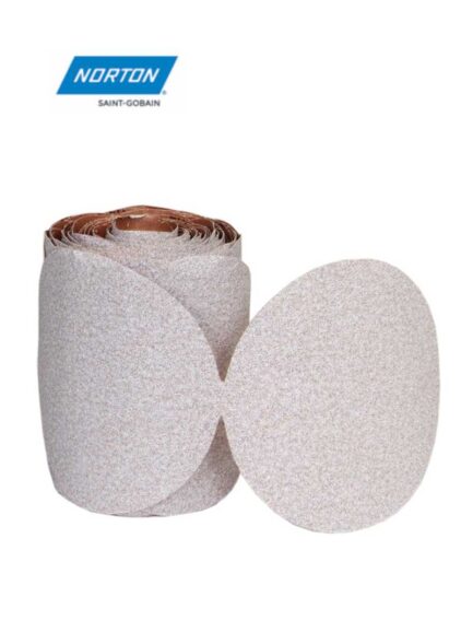Norton® A275OP™ 31481 Non-Vacuum Sanding Disc Roll, 6 in, P80 Grit, Aluminum Oxide, PSA Attachment