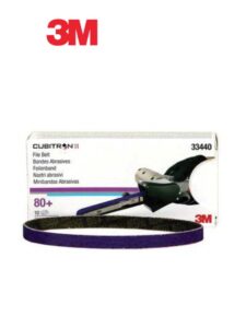 Cubitron™ II 33440 786F Series File Belt, 3/8 in W x 13 in L, 80+ Grit, Purple