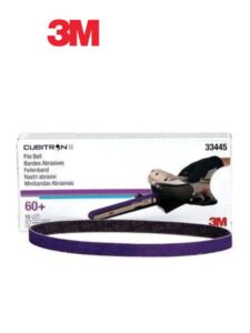 Cubitron™ II 33445 File Belt, 1/2 in W x 18 in L, 60 Grit, Purple