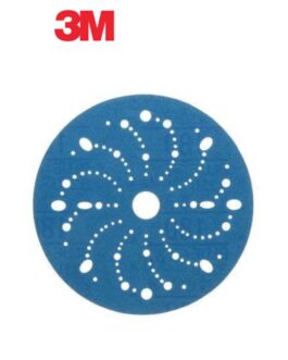 3M™ 36176 321U Series Multi-Hole Abrasive Disc, 6 in Dia, 180 Grit, Hook and Loop, Blue