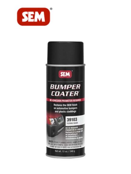 Bumper Coater™ 39103 Flexible Bumper Coater, 16 oz Aerosol Can, Black, 10 sq-ft at 1 mil DFT Coverage