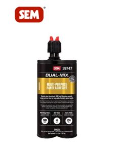 Dual-Mix™ 39747 Multi-Purpose 2-Component Panel Adhesive, 7 oz Cartridge, Liquid, Black, 90 min Application