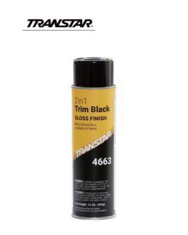TRANSTAR® 4663 2 in 1 Trim, 20 oz Aerosol Can, Gloss Black, 5 to 10 min Curing