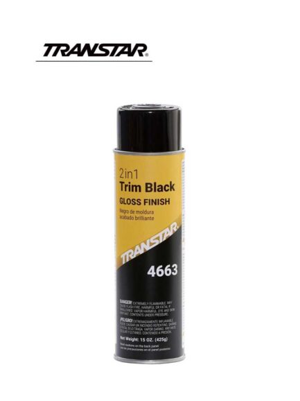 TRANSTAR® 4663 2 in 1 Trim, 20 oz Aerosol Can, Gloss Black, 5 to 10 min Curing