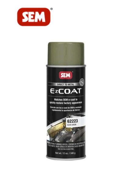 EZ Coat™ 62223 Direct-To-Metal Coating, 16 oz, Olive Green, 13 sq-ft at 1 mil DFT Coverage, 30 min Dry Curing