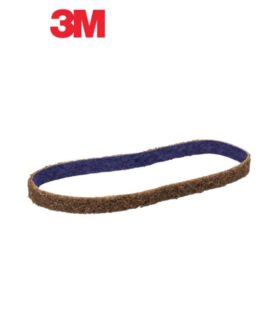 Scotch-Brite™ 64475 DF-BL Flex Belt, 1/2 in Wx18in L, Coarse Grade, Aluminum Oxide Abrasive, 5000 SFPM.