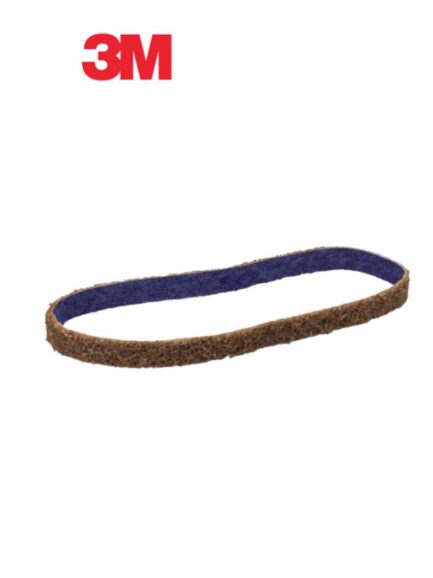 Scotch-Brite™ 64475 DF-BL Flex Belt, 1/2 in Wx18in L, Coarse Grade, Aluminum Oxide Abrasive, 5000 SFPM.