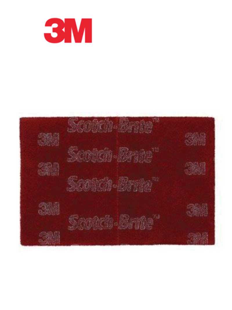 Scotch-Brite™ 64926 Non-Woven Hand Pad, 6 in W x 9 in L, A Very Fine Grade, Maroon