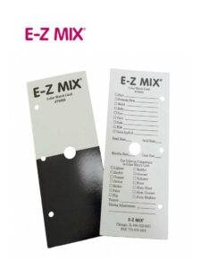 E-Z Mix® 79000 Color Match Card, Black And White