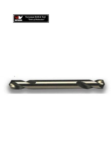 Norseman™ 95980 Super Premium Type 140-G Twin End Drill Bit, 1/8 in Dia, 1-15/16 in OAL, Hi-Molybdenum Tool Steel