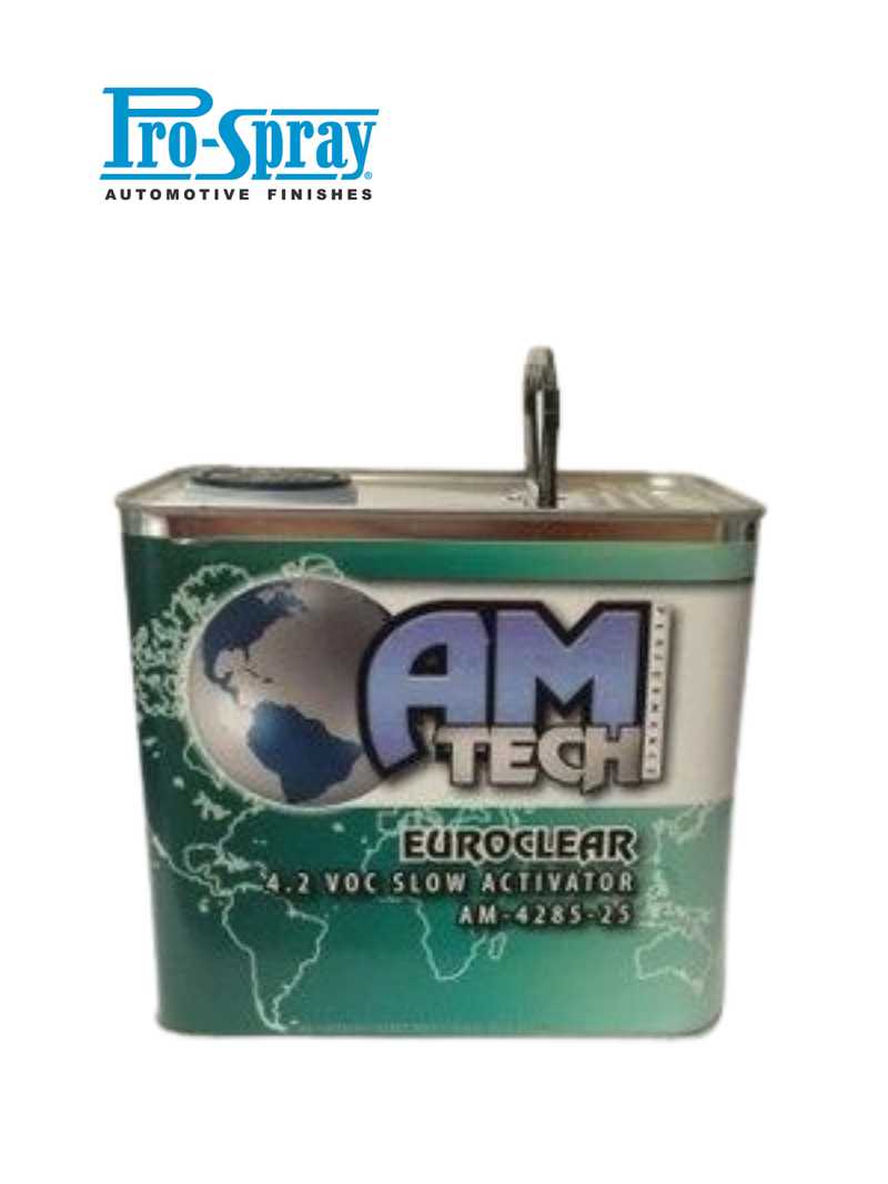PROSPRAY® AmTech™ AM-4285-25 Slow Clearcoat Activator, 2 L Can, Clear, Liquid