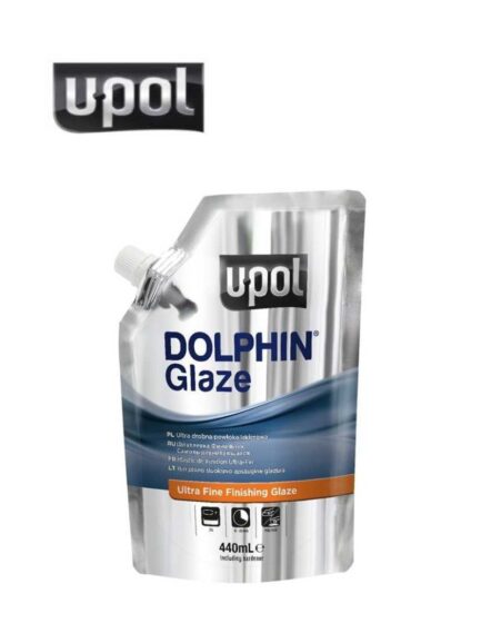 U-POL® DOLPHIN™ UP0714 Premium Self-Leveling Finishing Glaze, 14.8 fl-oz Soft Filler Bag, Viscous Liquid